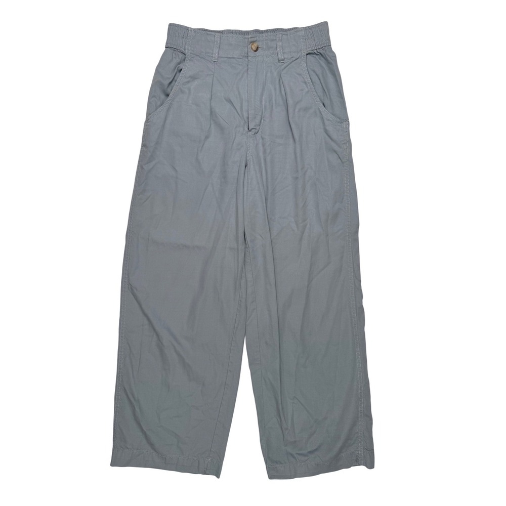 Madewell Neale Wide Leg Pants Womens 6 Blue‎ New Pleated Tencel